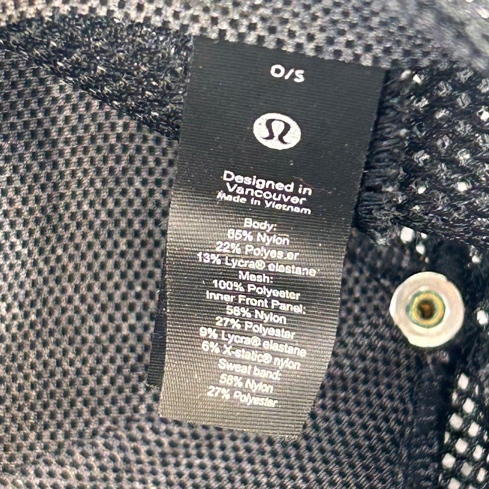 Lululemon Camo Print Unisex Black Trucker Hat Mesh Snapback OS - Picture 11 of 12